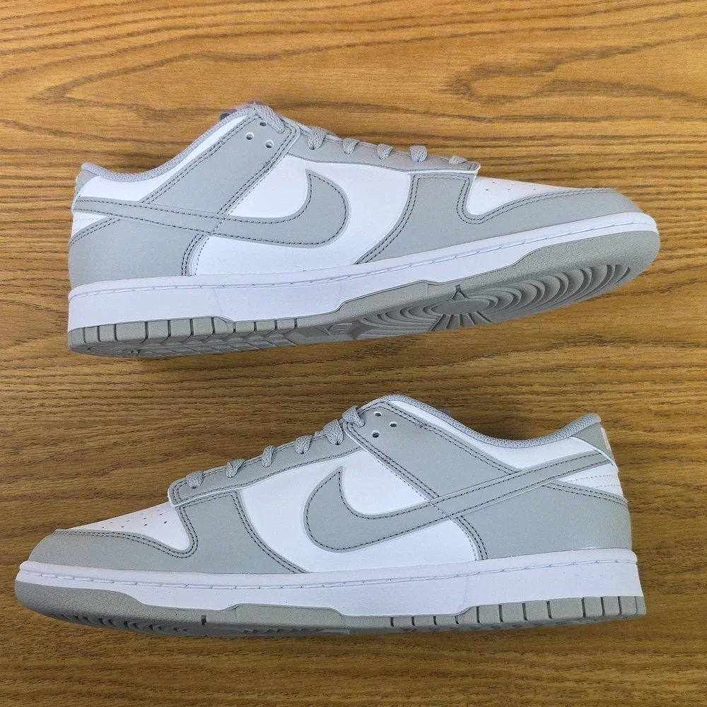 Nike Dunk Low Retro White/Light Smoke Grey Men's Size 10 HF5441-105 New - Picture 4 of 7